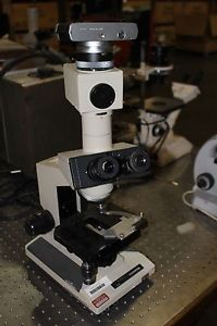 OLYMPUS BH-2 MICROSCOPE BH-2 WITH 10X/20L EYE PIECES CAMERA