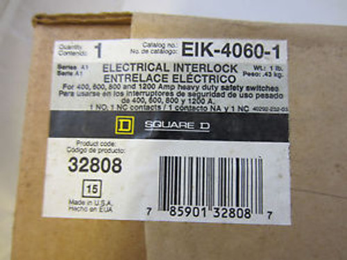 New Square D Eik4060-1  Interlock Kit For 400,600,800And 1200 Amp Switch New Square D Eik4060-1  Interlock Kit For 400,600,800And 1200 Amp Switch