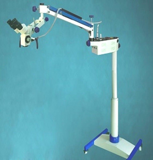 3 Step Floor Stand Surgical Dental Microscope - Manual Fine Focusing