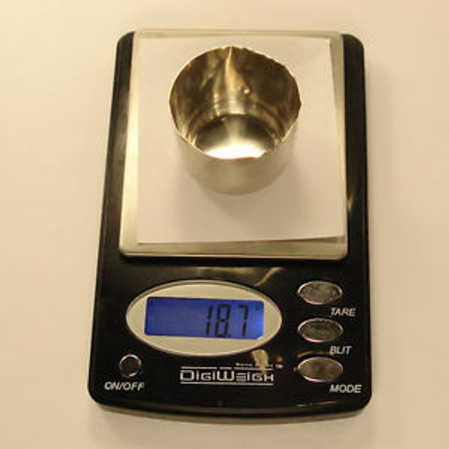 KPL Platinum Crucible, 25 mL, Depth 30 mm, 18.7 grams