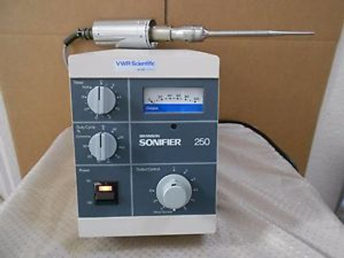 Branson Digital 250 Sonifier Cell Disruptor w/ Converter & 3/16 Microtip, Works