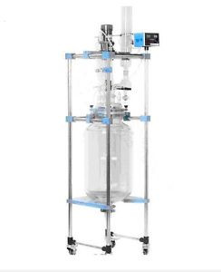 10L Lab Chemical Jacketed Glass Reactor Vessel 20L/30L/50L optional t