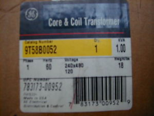 Ge Core & Coil Transformer 9T58B0052 Used