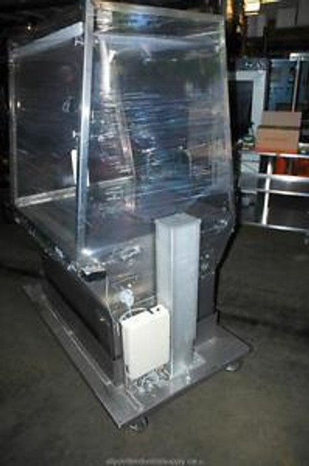 TCS Stainless Steel Portable Animal Change Transfer Cart Station Hood 58x34