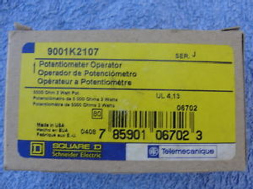 Square D 9001K2107 5000 Ohm 2 Watt Potentiometer Operator Ser. J New In Box