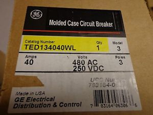 New Ge Ted134040Wl  3P 40A