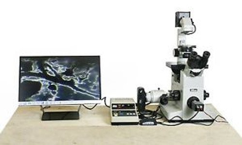 Nikon Diaphot TMD Inverted Phase Contrast Microscope 3 Objectives,  Video