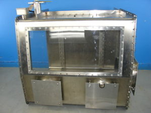 Stainless Glove Box Appears to be unused w/ large door and Purge connection