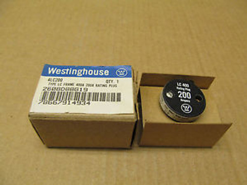 Westinghouse 4Lc200 200 Amp Rating Plug For 400A Type Lc Frame 2608D88G19