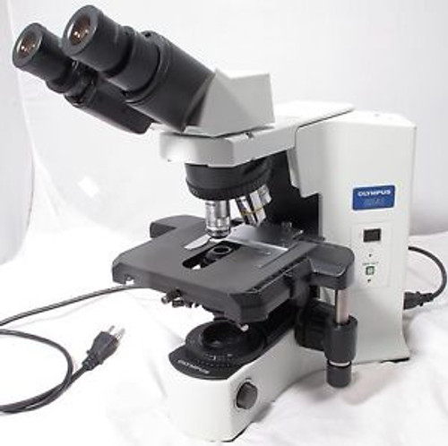Olympus BX41TF BX41 Microscope W/ 4 Objectives