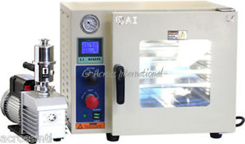 Ai 0.9 CF 5 Sided Vacuum Oven with EasyVac 9 cfm 2-Stage Pump & 2-Yr Warranty