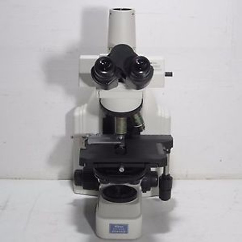 NIKON ECLIPSE E400 PHASE CONTRAST TRINOCULAR MICROSCOPE W/ 20X & 100X OBJECTIVES