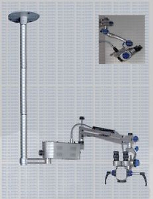 Ceiling Mounted :- ENT Surgical Operating Microscope, 3 Step 5x, 10x, 20x