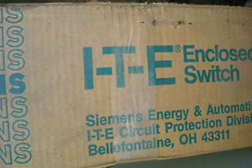 Ite/ Siemens Hf223N 100 Amp 2-Pole Fusible Disconnect Type 1 240V