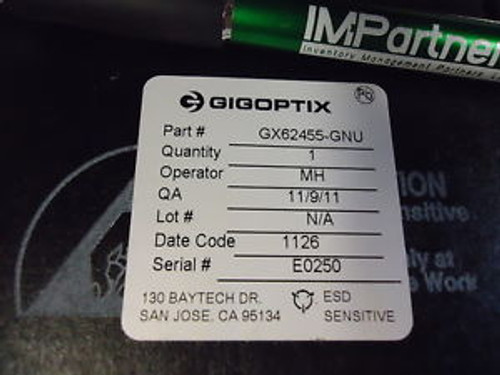 Gigoptix GX62455-GNU 4x32Gb/s MZ Modulator Driver. Brand New