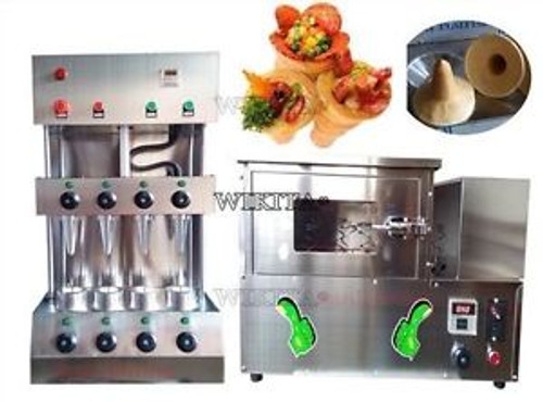commercial pizza cone forming making maker machine with rotational pizza oven j1