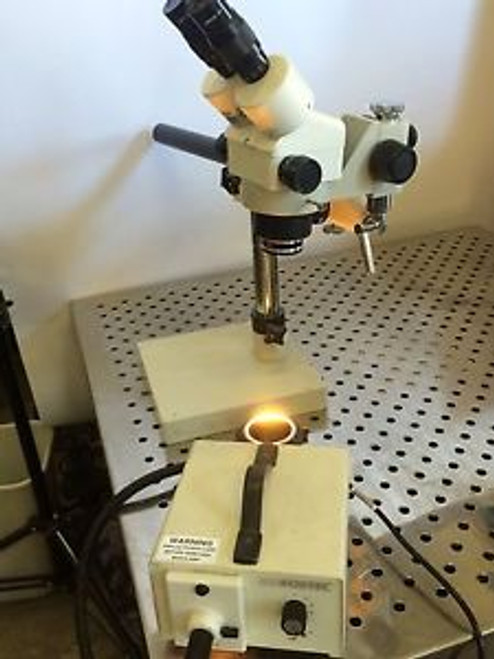NuLine Microscope w/ Fostec Fiber Optic Illuminator, & much More