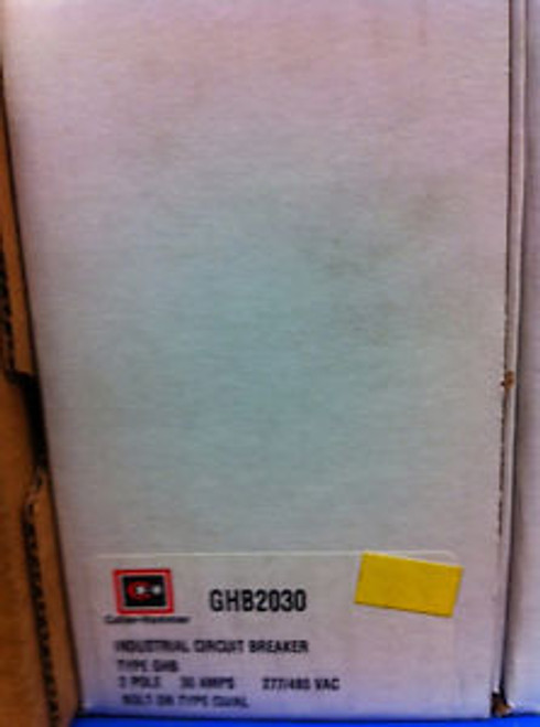 Nib Cutler Hammer Ghb2030 2 Pole 30 Amp 277/480 Volt Circuit Breaker