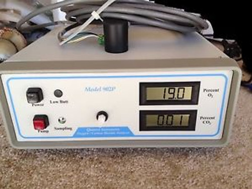 Quantek 902P Bench-top CO2 and O2 Gas Analyzer, Internal Pump, Analog Output