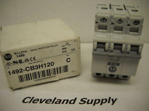 Allen Bradley 1492-Cb3H120 Circuit Breaker 12A 3P  New In Box