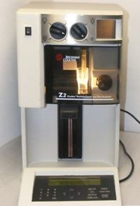 BECKMAN Z2 COULTER PARTICLE COUNTER / SIZE ANALYZER + CONTROL PANEL INCLUDED