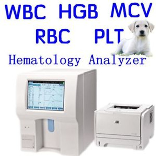 VET Fully Auto 10.4 LCD Hematology Analyzer Double Channel 23Test Touchable SET