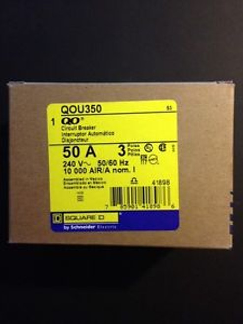 Square D Circuit Breaker Qou350 Nib