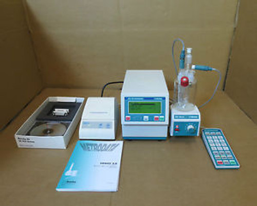 Metrohm 831 KF Coulometric 10µg to 200m Titrator Magnetic Stirrer Determination