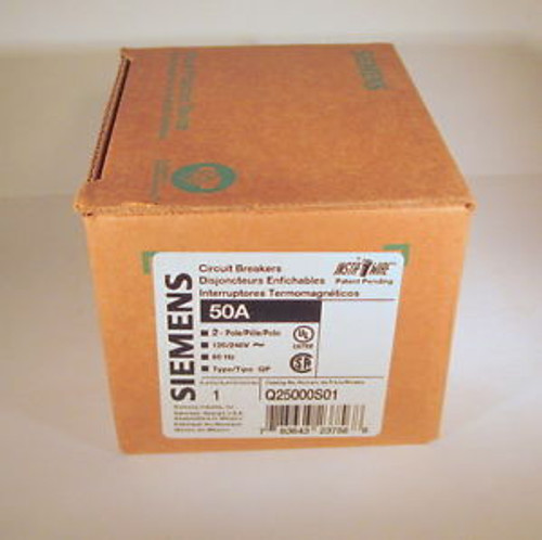 New In Box - Siemens Q25000S01  120V Shunt Trip Circuit Breaker -