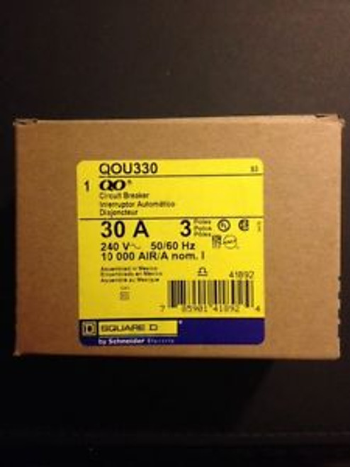 Square D Circuit Breaker Qou330 Nib