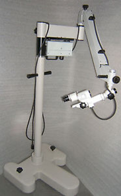 Carl Zeiss OPMI 1-FC Microscope & FiberOptic Light on Prescotts Stand w/ Wrrnty