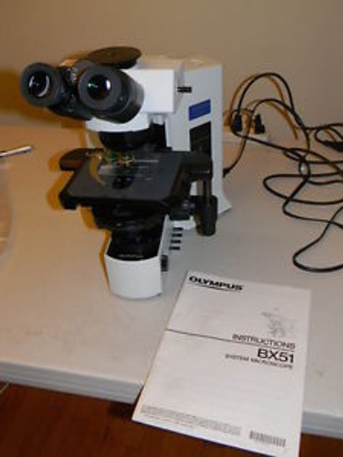 Olympus BX51 Phase Contrast Microscope 10x & 20x Ph1 Objectives,