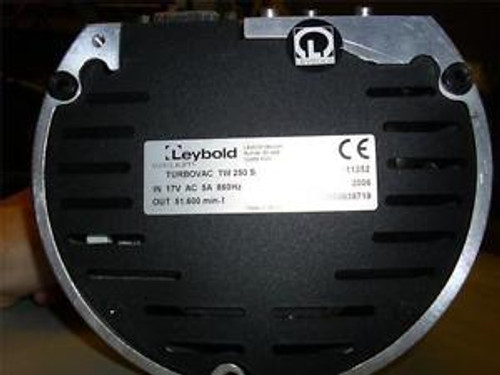 Sciex Leybold vacuum TurboVac TW250S TW 250S