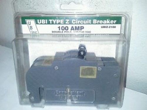 New Connecticut Electric Ubiz2100 Zinsco Circuit Breaker 2-Pole 100-Amp Thick