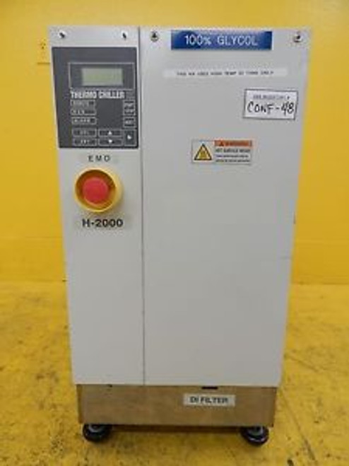 SMC INR-498-012C Thermo Chiller HX H-2000 100% Glycol Used Tested Working