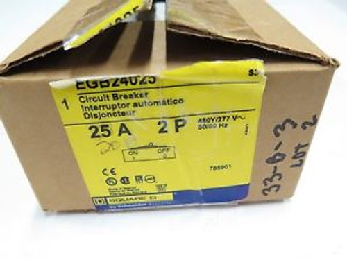 New Sqd Square D  Circuit Breaker Egb24025 25A 3P 480V L2 New Sqd Square D  Circuit Breaker Egb24025 25A 3P 480V L2