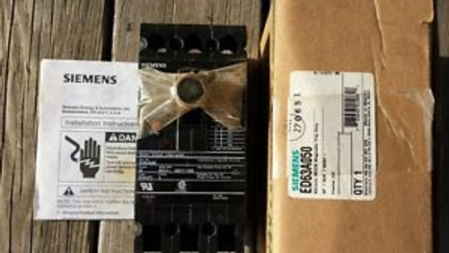 Siemens Ed63A050 Circuit Breaker Molded Case 3Pole 3Phase 600V 50A