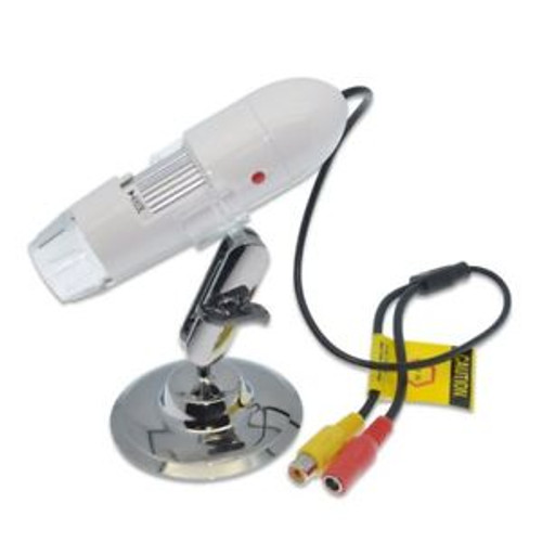 25X-400X AV/TV Port Digital Microscope Endoscope Loupe Magnifier w/8LED Light DZ