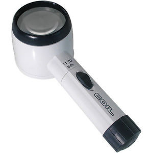 3.9X COIL Raylite Lighted Magnifier - 2.25 Inch Lens
