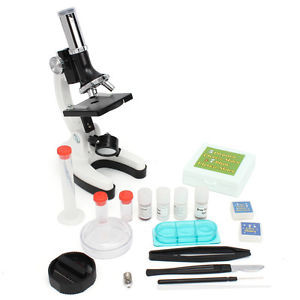 28Pcs Portable Educational Microscope Kit Biological Microscope Gift for Kids 1