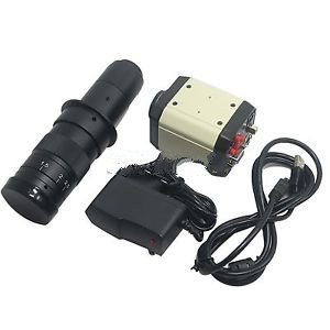 3 In1 2.0Mp Hd Industry Microscope Camera Vga Usb Cvbs Av Output + 100X Lens