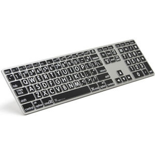Apple Keyboard - Large Print Black Keys With White Print