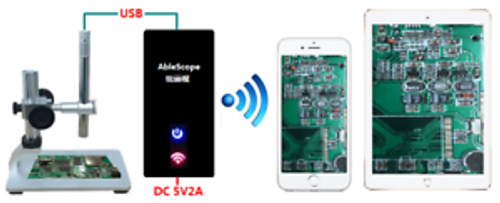 Vividia V1-Ps-W Wifi/Usb Digital Borescope Microscope For Iphone/Ipad/Android/Pc