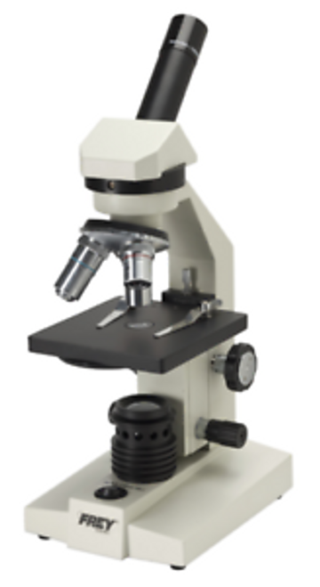 Frey Scientific Student Microscope-Monocular Head-4X10X40Xr Objectives-Led