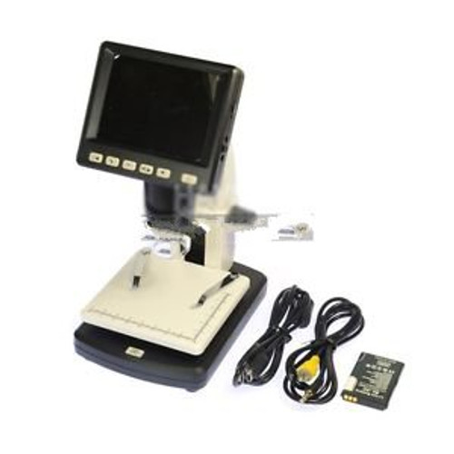 5Mp Hd 3.5 Lcd 500X Desktop Digital Microscope Magnifier Pc Usb Video Recorder