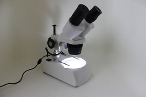 20X 40X Stereo Microscope Top Bottom Led Light For Mobile Phone Pcb Repair