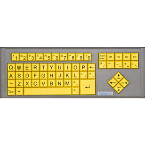 Big Keys Lx - Black On Yellow / Qwerty Computer Keyboard