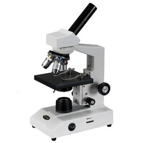 Amscope 40X-800X Monocular Clinical Biological Microscope W/ Mech. Stage