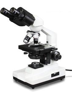 Binocular Compound Microscope Inclined Head 360 Rotation 10X 20X Wf 40X 2000X