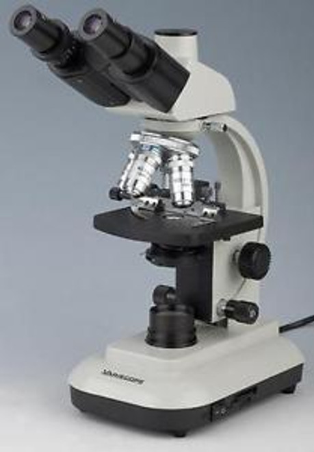 New Biological Trinocular Compound Microscope 40X-1600X